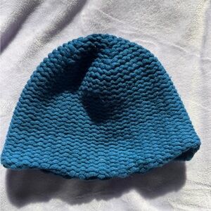 100% Cashmere Eric Bompard Men’s Blue Knit Beanie